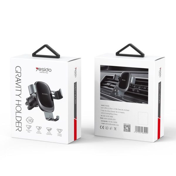 Yesido C122 Car Air Outlet Gravity Clamp Arm Mobile Phone Holder (Black) - Image 8