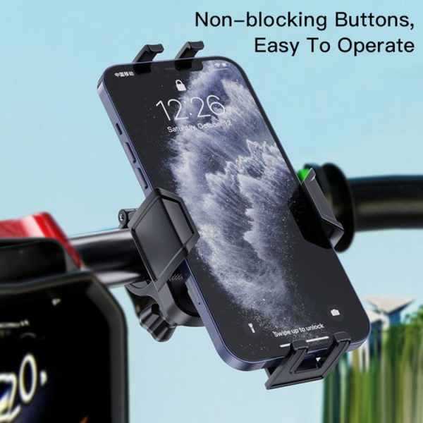 Yesido C127 Dual Side Adjustable Bicycle Handle Phone Holder (Black) - Image 4