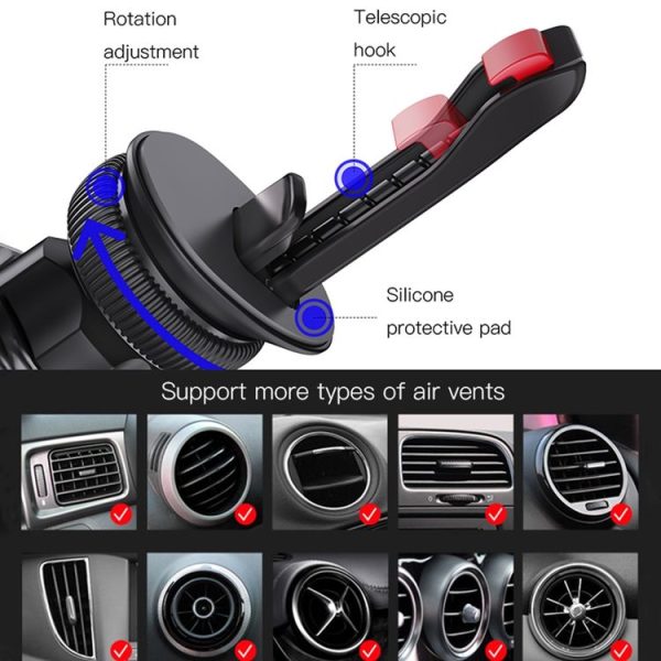 Yesido C128 Car Air Outlet Magnetic Phone Holder (Black) - Image 3