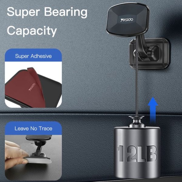 Yesido C129 Car Center Console Magnetic Phone Holder (Black) - Image 8