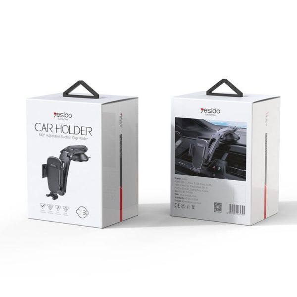 Yesido C130 Car Dashboard Suction Cup Type Mobile Phone Holder (Black) - Image 9