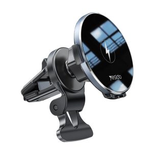 Yesido C131 Detachable 15W Magsafe Magnetic Car Air Outlet Wireless Charger (Black)
