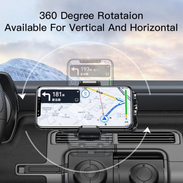Yesido C136 Car Air Vent Automatic Clip Mobile Phone Holder (Black) - Image 4