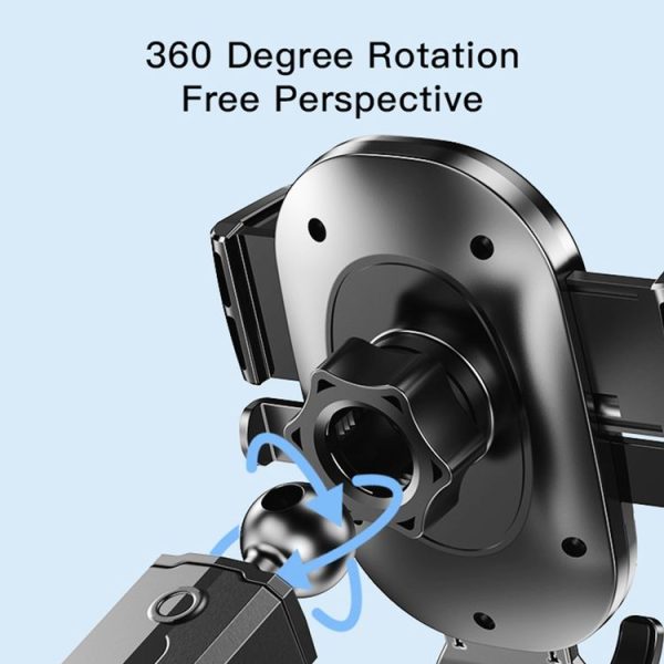 Yesido C138 Free Stretch Rod Suction Cup Car Holder (Black) - Image 3