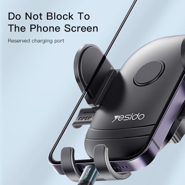 Yesido C138 Free Stretch Rod Suction Cup Car Holder (Black) - Image 8