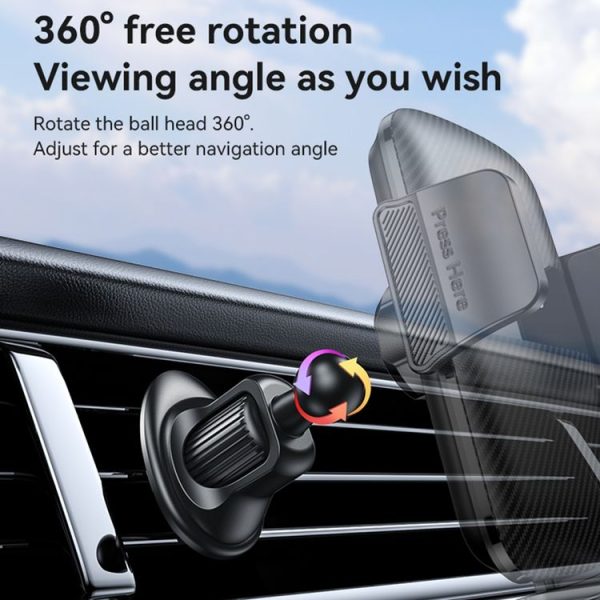 Yesido C251 Car Air Outlet Gravity Clamp Mobile Phone Holder (Black) - Image 5