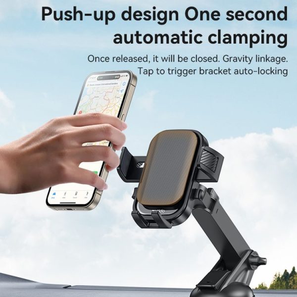Yesido C267 Suction Cup Gravity Clamp Car Phone Holder (Black) - Image 2