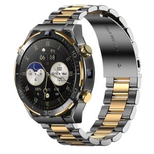 T7 1.508 inch 4G LTE Android 10 Smart Watch, 6GB+128GB, MTK6762 Octa Core, Support Heart Rate / Blood Oxygen (Gold)