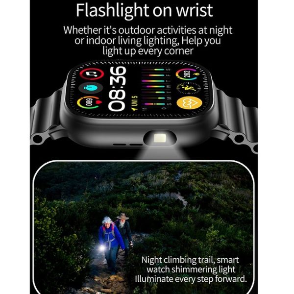 LEMFO LF40 2.01 inch Bluetooth Call Smart Watch, Support Heart Rate / Blood Oxygen (Black) - Image 6