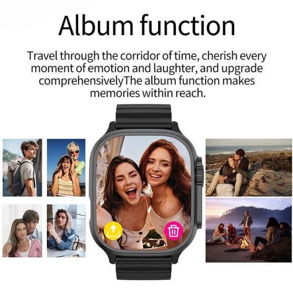 LEMFO LF40 2.01 inch Bluetooth Call Smart Watch, Support Heart Rate / Blood Oxygen (Black) - Image 8