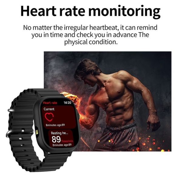 LEMFO LF40 2.01 inch Bluetooth Call Smart Watch, Support Heart Rate / Blood Oxygen (Black) - Image 9