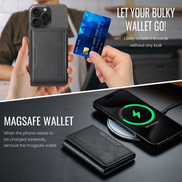 DG.MING MAGKING-K2 Series MagSafe RFID Card Bag (Black) - Image 6