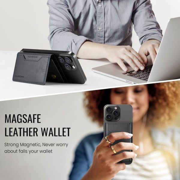 DG.MING MAGKING-K2 Series MagSafe RFID Card Bag (Black) - Image 7