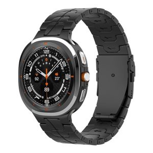 Samsung Galaxy Watch Ultra 47mm Safety Buckle Pure Titanium Watch Band (Black)