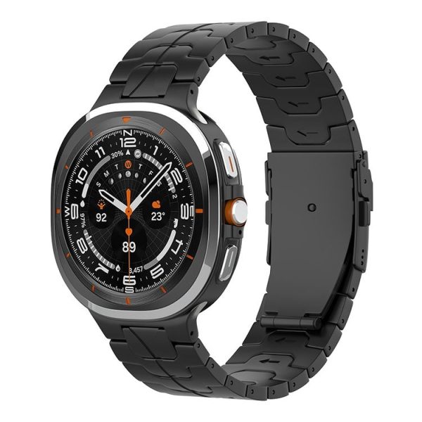 Samsung Galaxy Watch Ultra 47mm Safety Buckle Pure Titanium Watch Band (Black)