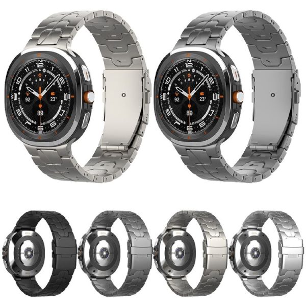 Samsung Galaxy Watch Ultra 47mm Safety Buckle Pure Titanium Watch Band (Black) - Image 4