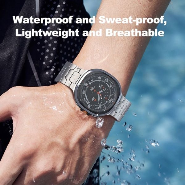 Samsung Galaxy Watch Ultra 47mm Safety Buckle Pure Titanium Watch Band (Black) - Image 7