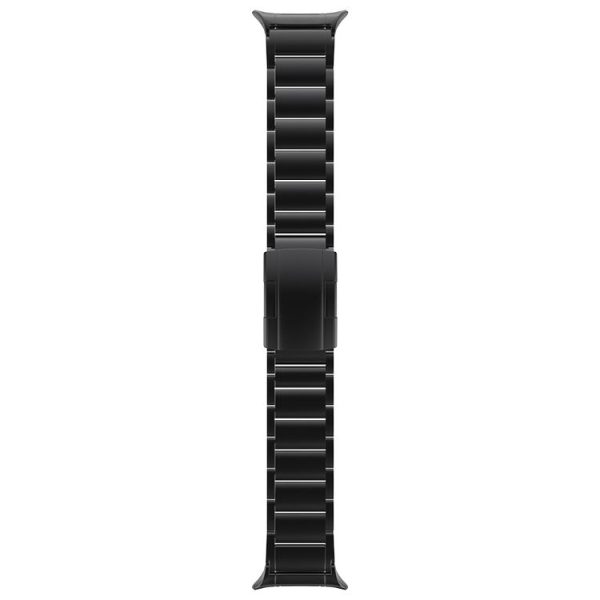 Samsung Galaxy Watch Ultra 47mm Three Beads Tortoise Buckle Titanium Steel Watch Band (Black) - Image 3