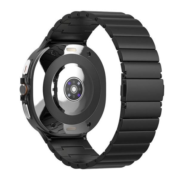 Samsung Galaxy Watch Ultra 47mm One Bead Flat Buckle Pure Titanium Watch Band (Black) - Image 2