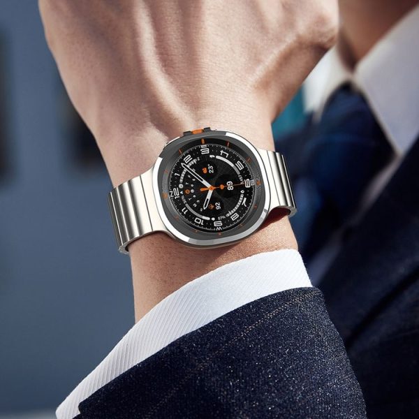 Samsung Galaxy Watch Ultra 47mm One Bead Flat Buckle Pure Titanium Watch Band (Black) - Image 8