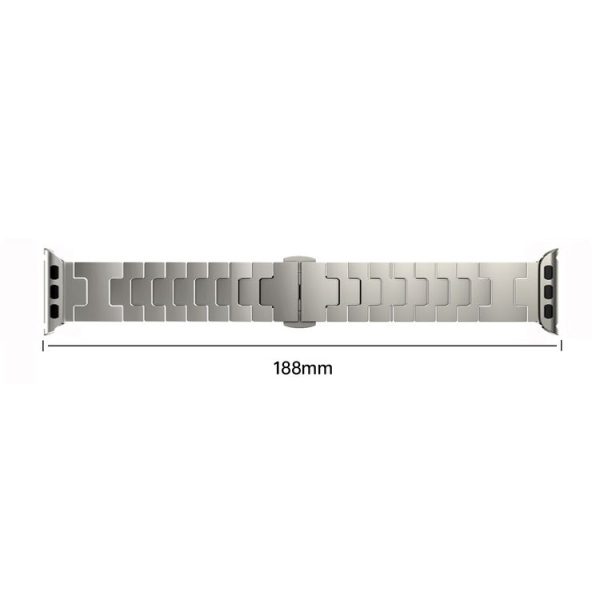 Apple Watch 46mm / 49mm / 45mm / 44mm Side Release Stainless Steel Watch Band (Silver) - Image 4