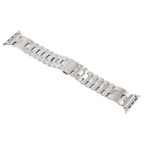 Apple Watch 46mm / 49mm / 45mm / 44mm Quick Release Stainless Steel Watch Band (Silver) - Image 3