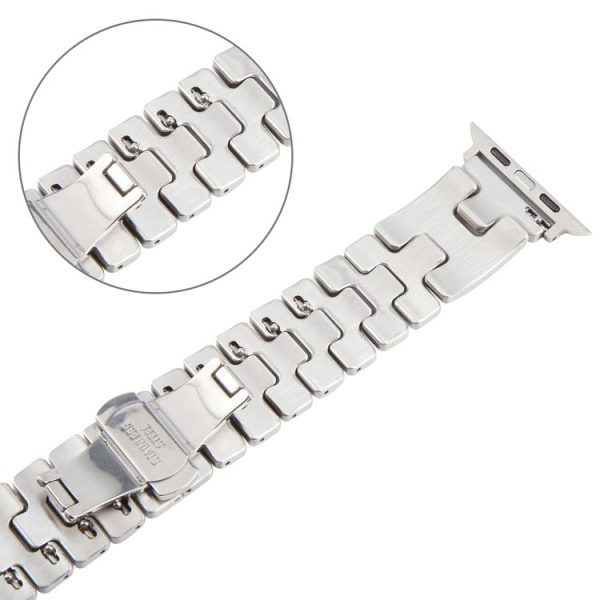 Apple Watch 46mm / 49mm / 45mm / 44mm Quick Release Stainless Steel Watch Band (Silver) - Image 4