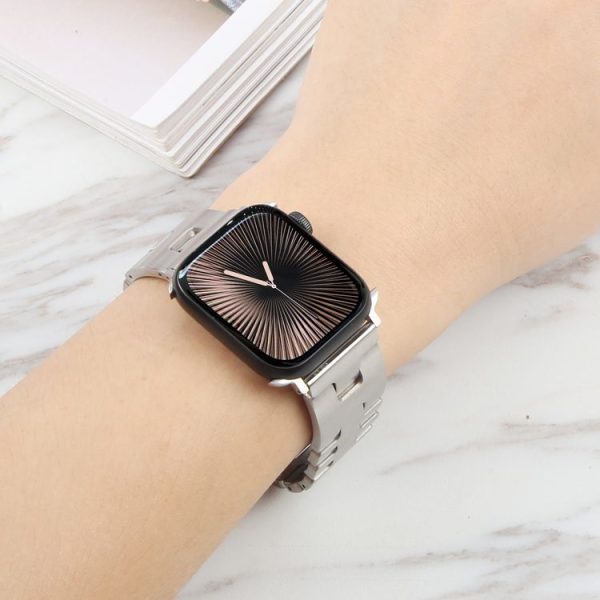 Apple Watch 46mm / 49mm / 45mm / 44mm Quick Release Stainless Steel Watch Band (Silver) - Image 5