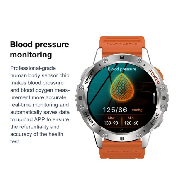 LEMFO K65 1.43 inch Bluetooth Call Smart Watch, Support Heart Rate / Blood Oxygen (Black) - Image 13