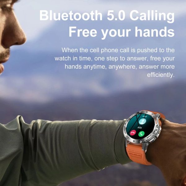 LEMFO K65 1.43 inch Bluetooth Call Smart Watch, Support Heart Rate / Blood Oxygen (Black) - Image 15