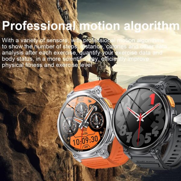 LEMFO K66 1.85 inch Bluetooth Call Smart Watch, Support Heart Rate / Blood Oxygen (Black) - Image 10