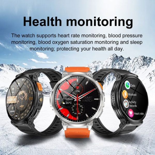 LEMFO K66 1.85 inch Bluetooth Call Smart Watch, Support Heart Rate / Blood Oxygen (Black) - Image 13