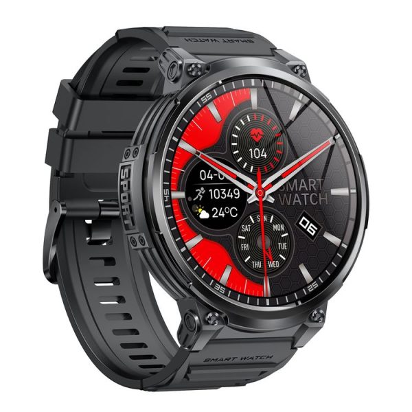 LEMFO K66 1.85 inch Bluetooth Call Smart Watch, Support Heart Rate / Blood Oxygen (Black) - Image 2