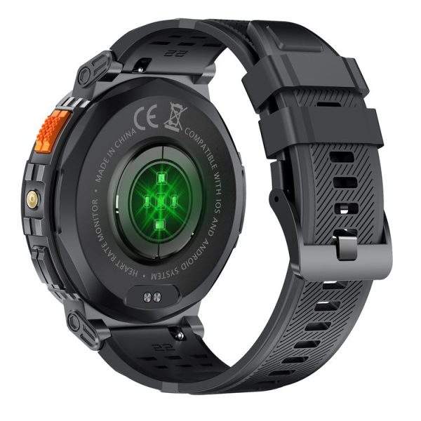 LEMFO K66 1.85 inch Bluetooth Call Smart Watch, Support Heart Rate / Blood Oxygen (Black) - Image 3