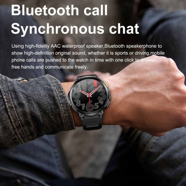 LEMFO K66 1.85 inch Bluetooth Call Smart Watch, Support Heart Rate / Blood Oxygen (Black) - Image 8