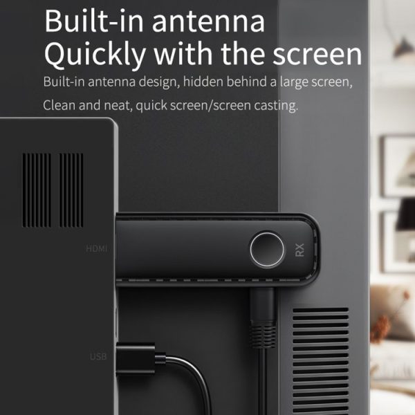 G57 Smart Wireless Assistance System HDMI Wireless Extender with Transmitter and Receiver (Black) - Image 10
