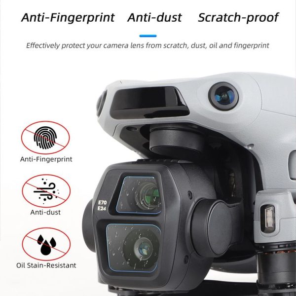 DJI Air 3S Sunnylife Tempered Glass Film Lens Protector, Quantity: 1 Set (Transparent) - Image 5
