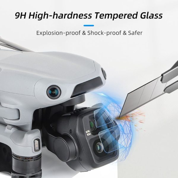 DJI Air 3S Sunnylife Tempered Glass Film Lens Protector, Quantity: 1 Set (Transparent) - Image 6