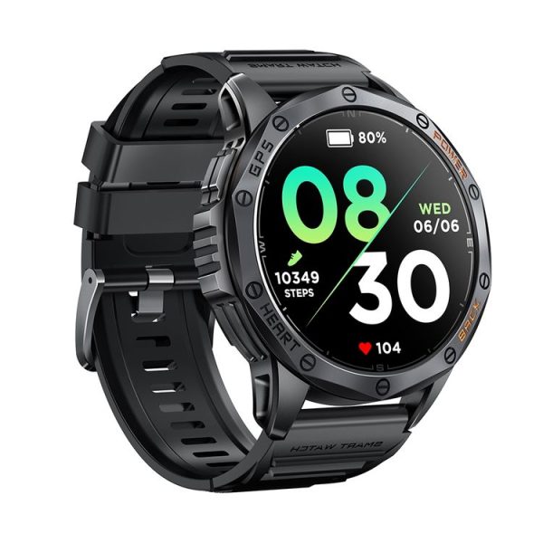 LEMFO K67 1.43 inch AMOLED Screen GPS Sports Smart Watch, Support Bluetooth Call / Health Monitoring (Black) - Image 2
