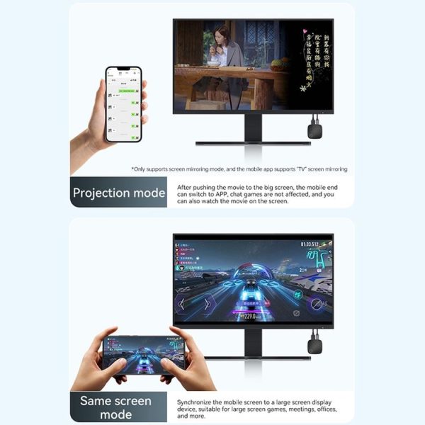 G126 Ultra HD Wireless Display Adapter Same Screen Device (Black) - Image 7