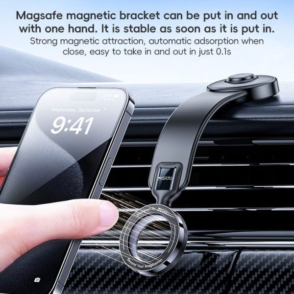 Yesido C217 Car MagSafe Magnetic Mobile Phone Holder (Black) - Image 2