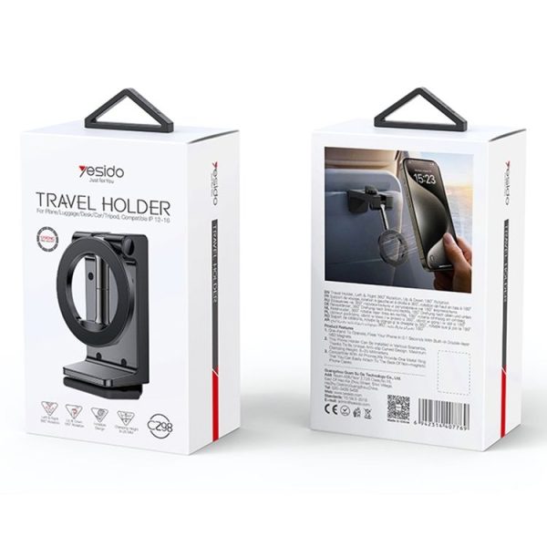 Yesido C298 Clip MagSafe Magnetic Mobile Phone Holder (Black) - Image 10