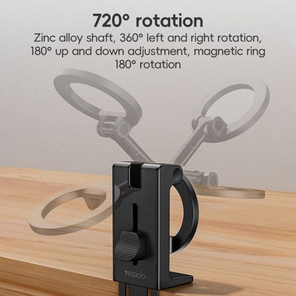 Yesido C298 Clip MagSafe Magnetic Mobile Phone Holder (Black) - Image 4