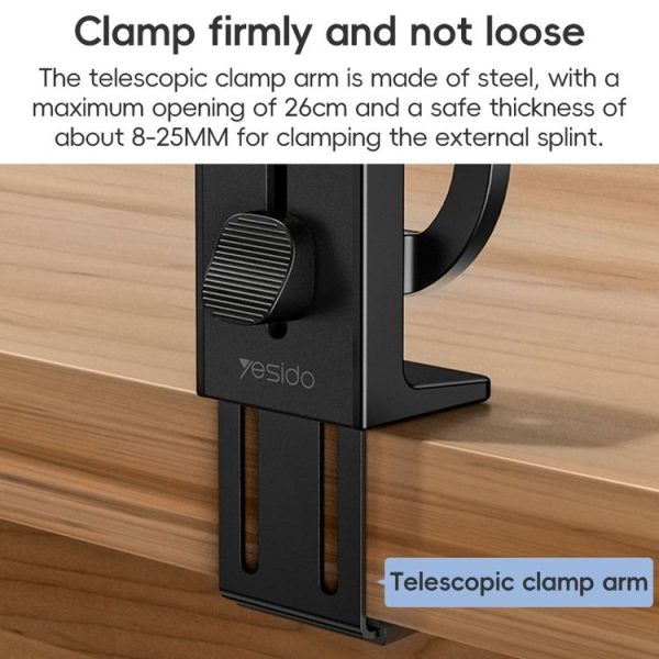 Yesido C298 Clip MagSafe Magnetic Mobile Phone Holder (Black) - Image 6