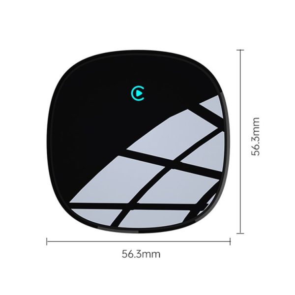 CarPlay and Android Auto Wireless Car Connectivity Box, Specification: Round (Black) - Image 2
