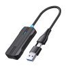 CarPlay and Android Auto Dual Interface Wireless Car Connectivity Box, Length: 20cm (Black)