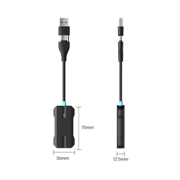 CarPlay and Android Auto Dual Interface Wireless Car Connectivity Box, Length: 20cm (Black) - Image 2