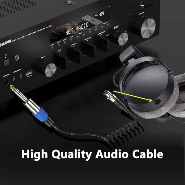 Mini 3 Pin XLR to 6.35mm Stereo Microphone Aux Audio Cable Coiled Adapter Cable, Length: 0.5m (Black) - Image 6