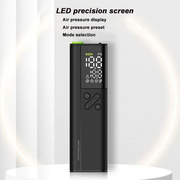 B7 Smart Electric Wireless Ball Air Pump With LED Display (Black) - Image 4