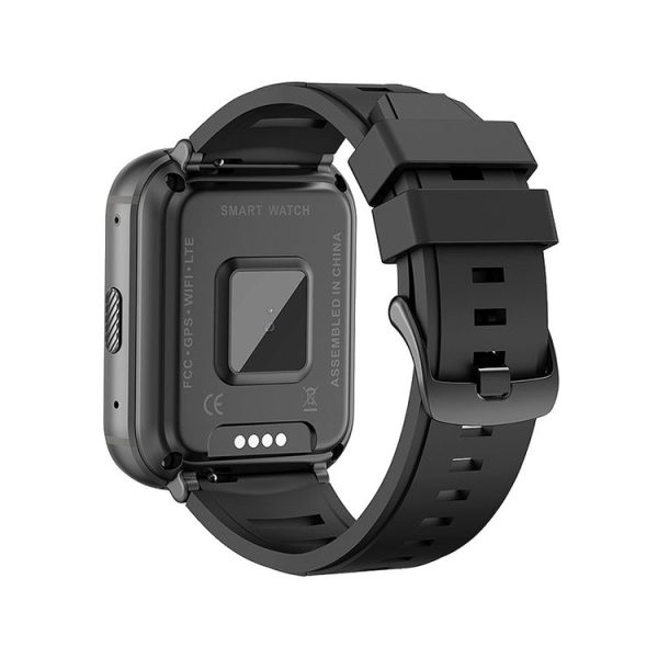 UNIWA DM66 4G Calling Smart Watch, 2GB+16GB, 1.99 inch IPS Screen Android 9.0 Support WiFi GPS (Black) - Image 3